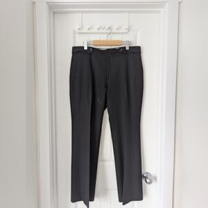 Banana Republic Black Virgin Wool Lined Black Trousers Size 14